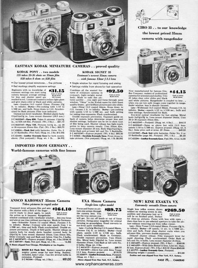Sears 35mm cameras -2 manual cover