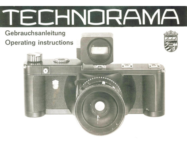 Linhof Technorama I manual cover