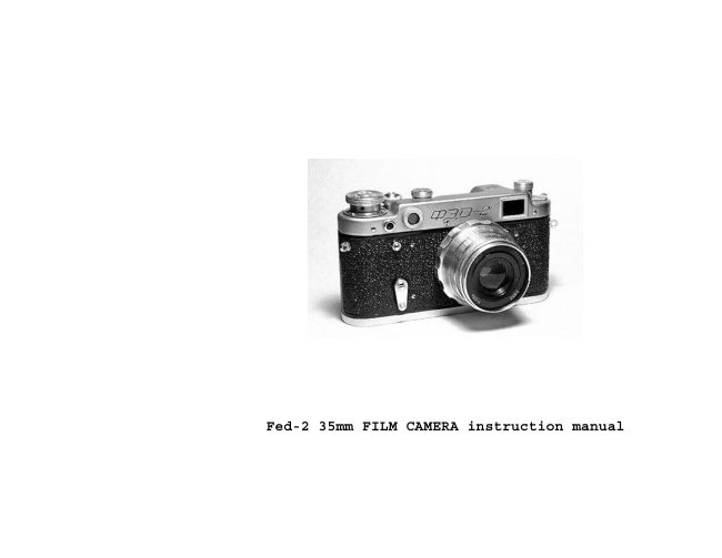 FED 2 manual cover