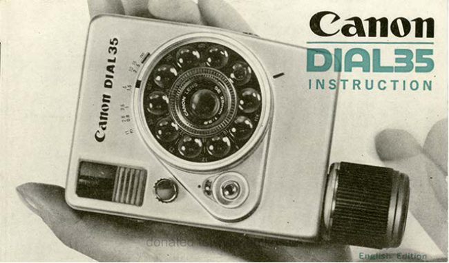 Canon DIAL 35 manual cover