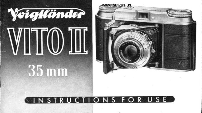 Voigtlander VITO II manual cover
