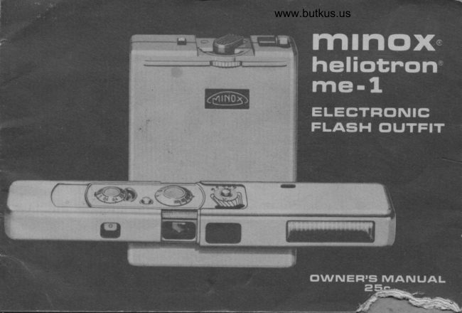 Minox Heliotron ME-1 manual cover
