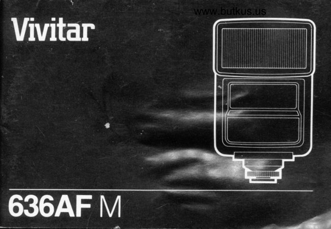 Vivitar 636AF M manual cover