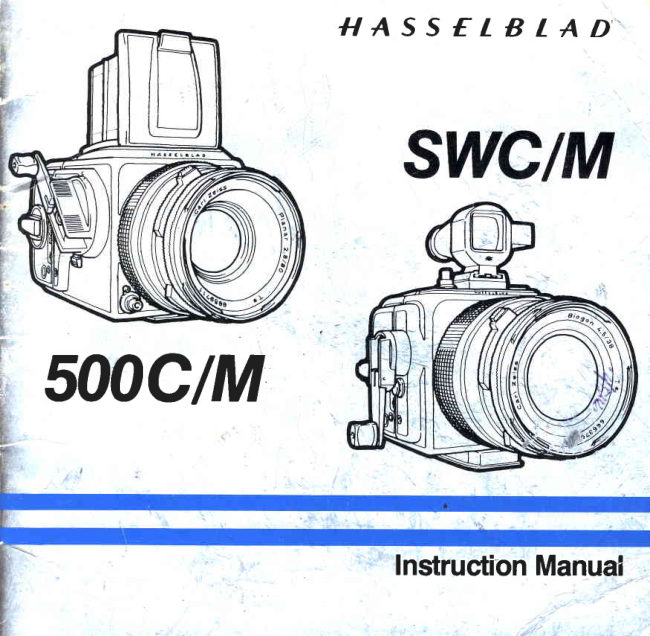 Hasselblad 500C/M manual cover