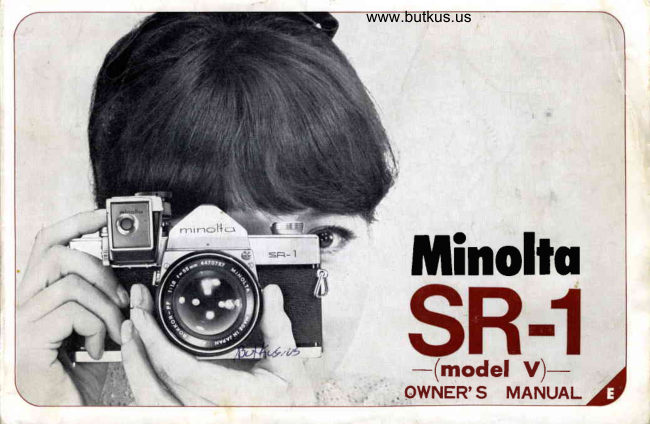 Minolta SR-1 manual cover