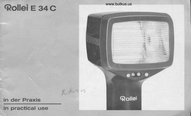 Rollei E 34c manual cover