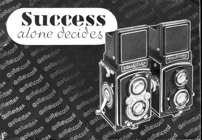 Rollei BOOKLET "SUCCESS ALONE DECIDES" manual cover