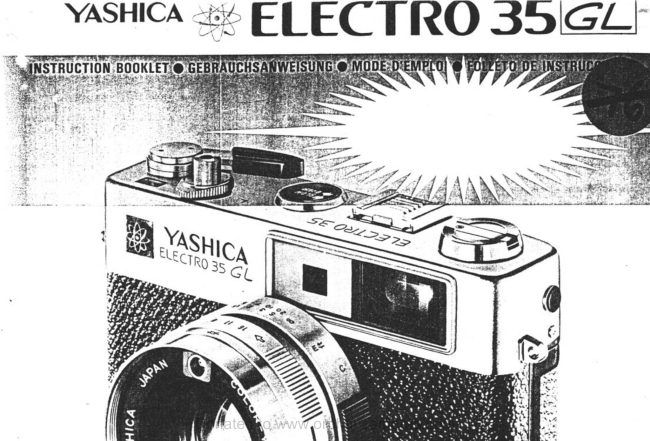 Yashica Electro 35 GL manual cover