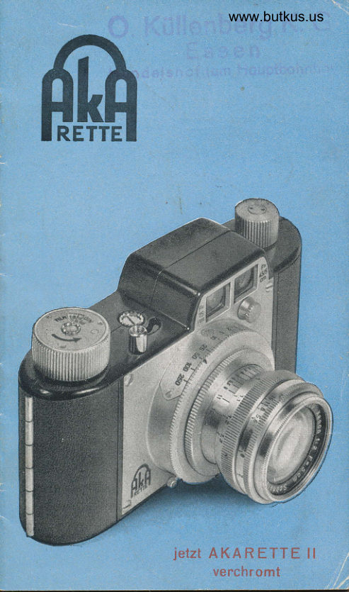 AKARETTE II manual cover