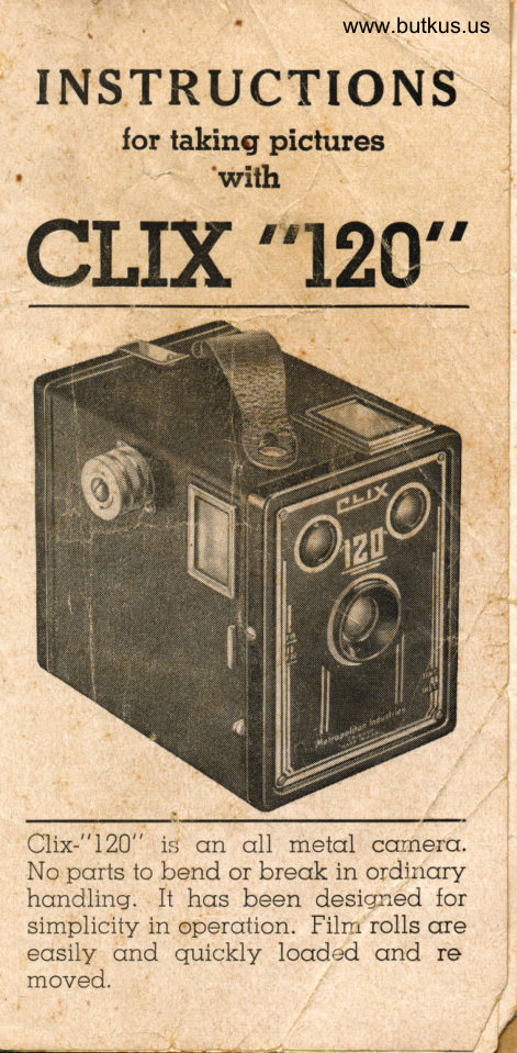 CLIX "120" camera manual cover
