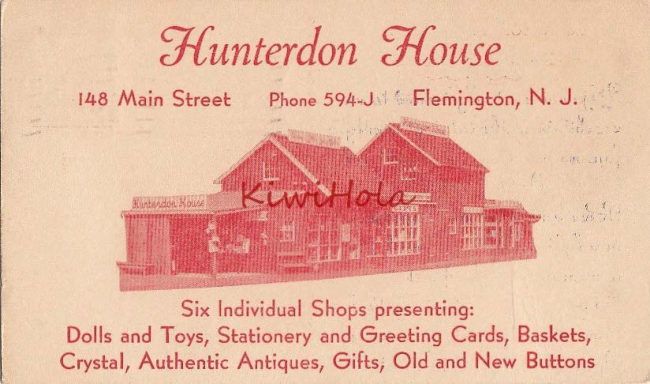 Hunterdon House manual cover