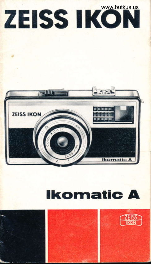 Zeiss Ikon Ikomatic A manual cover