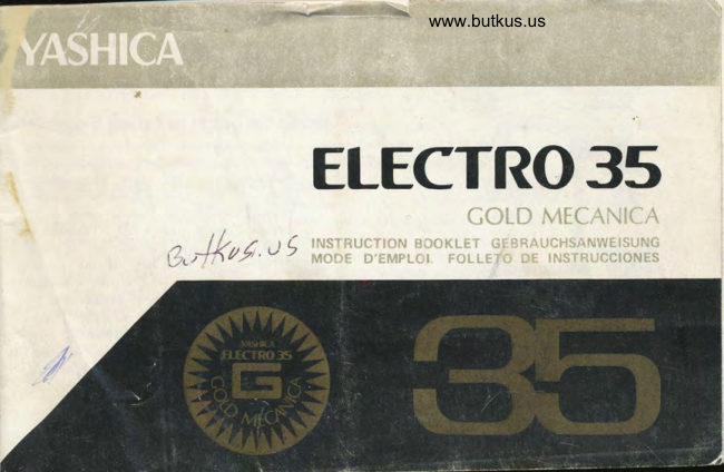 Yashica Electro 35 Gold Mecanica manual cover