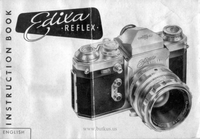 Edixa Reflex manual cover