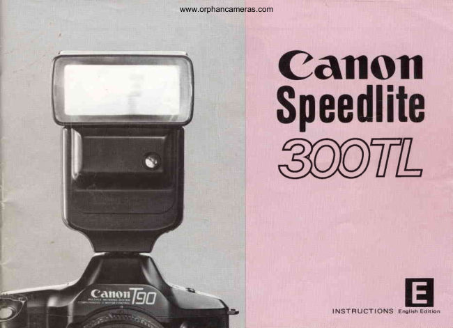 Canon Speedlite 300TL manual cover