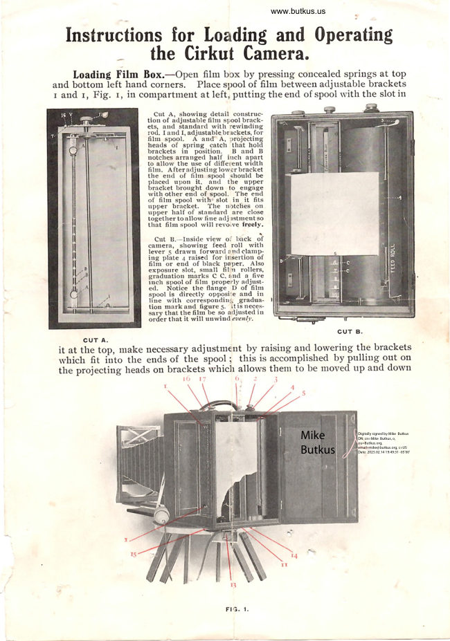 Kodak Cirkut Camera manual cover