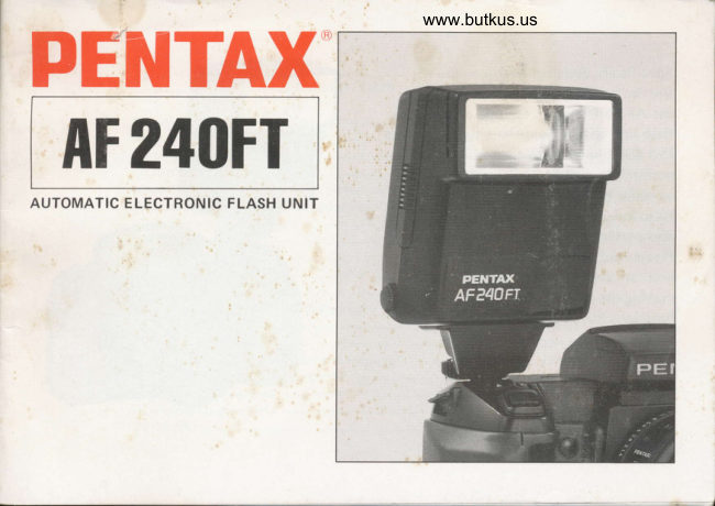 PENTAX AF 240FT manual cover