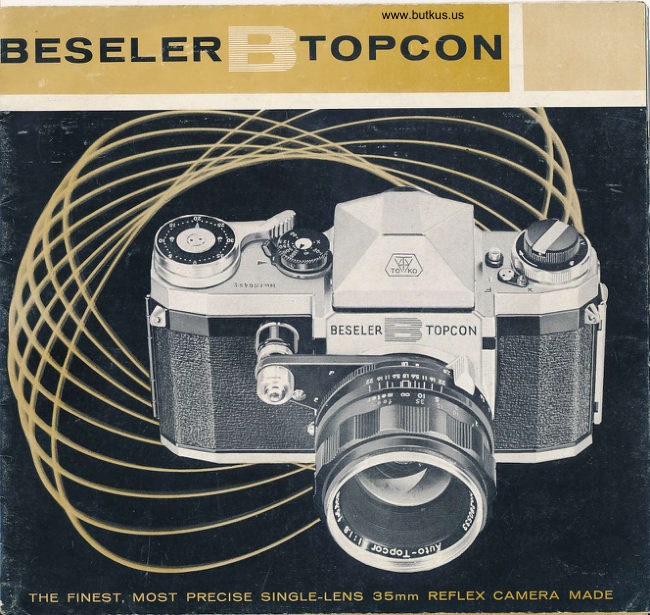 Beseler Topcon B booklet manual cover