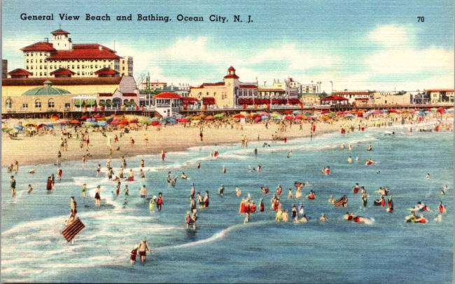 Ocean City, NJ beach 1940s manual cover