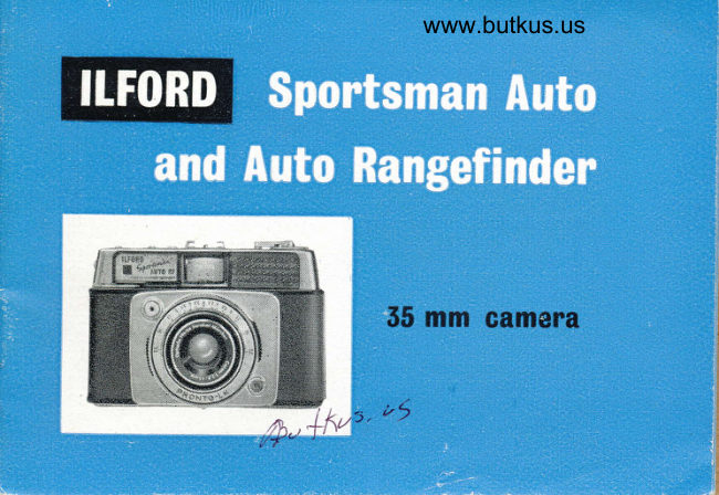 ILFORD Sportsman Auto manual cover
