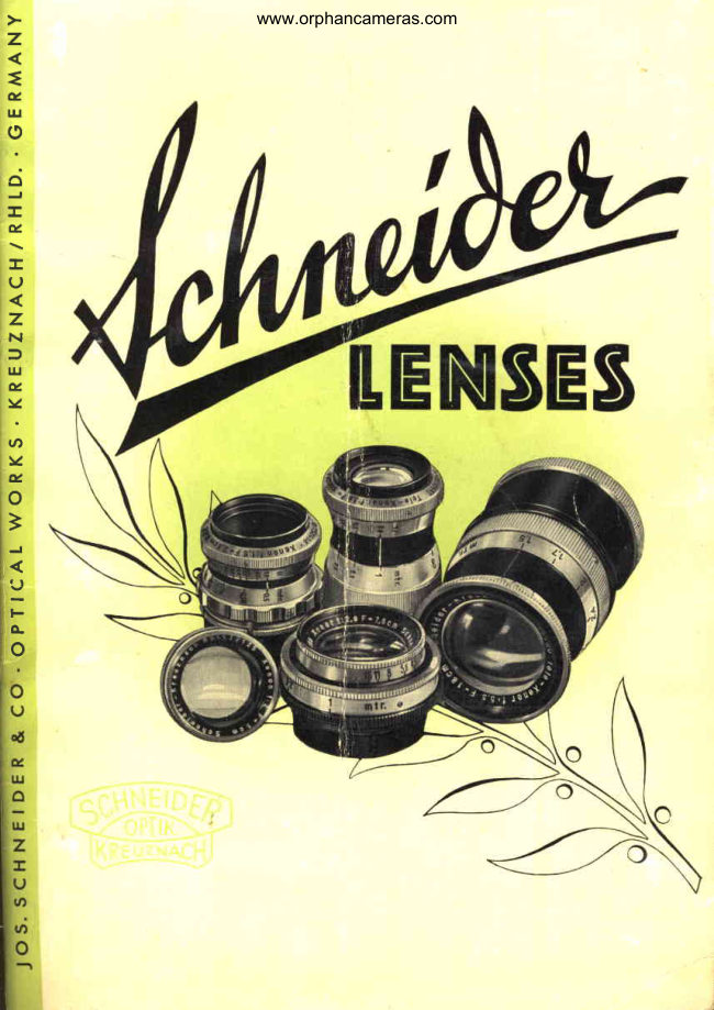 Schneider Lenses manual cover