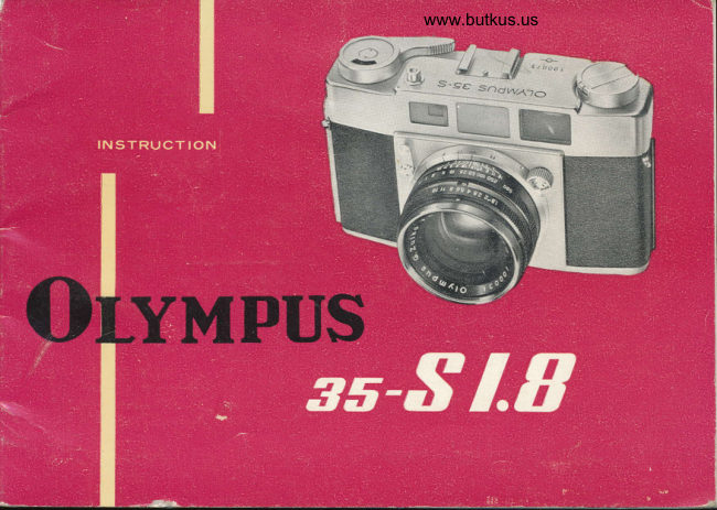 OLYMPUS 35 - S 1.8 manual cover
