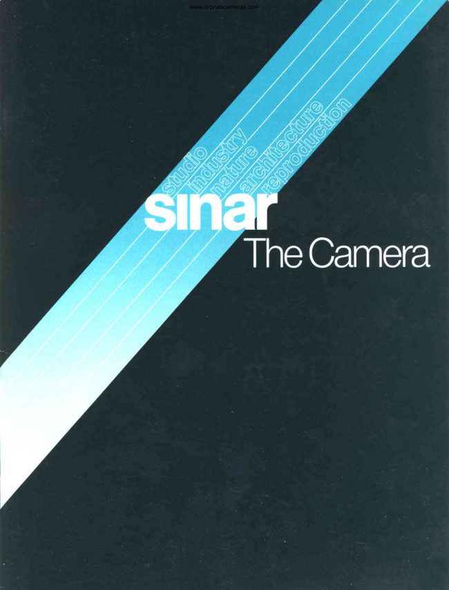 Sinar Camera manual cover