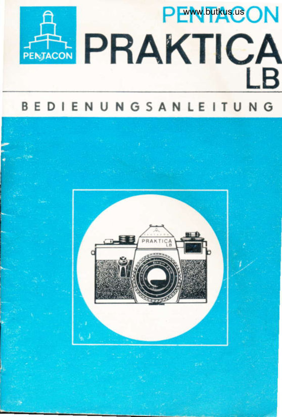 Praktica LB manual cover