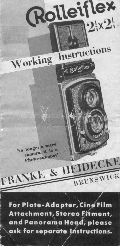 Rolleiflex Standard manual cover