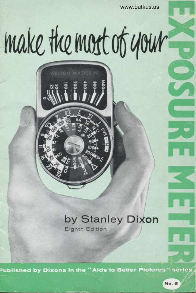 Making the most of your exposure meter manual cover