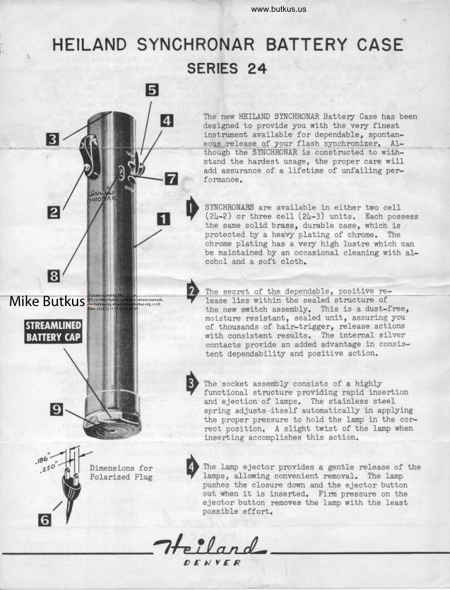 Heiland Synchronar Case manual cover