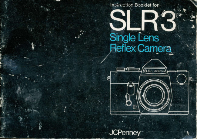 JC Penny SLR 3 manual cover
