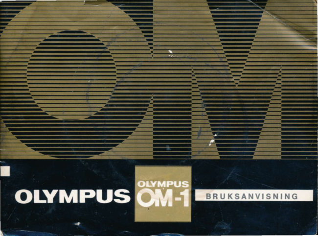 Olympus OM-1 Bruksanvisning manual cover