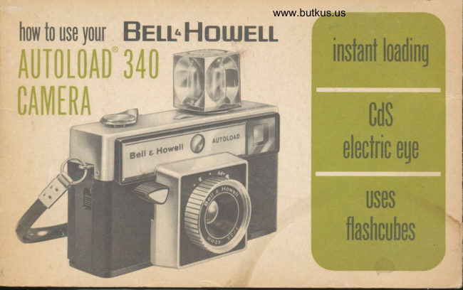 Bell and Howell Autoload 340 manual cover