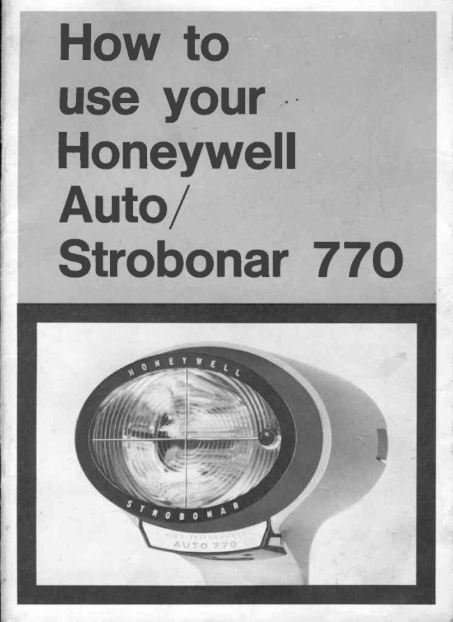 Honeywell 770 manual cover