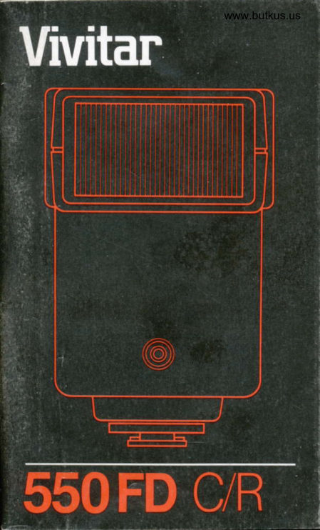 Vivitar 550FD / C/R manual cover