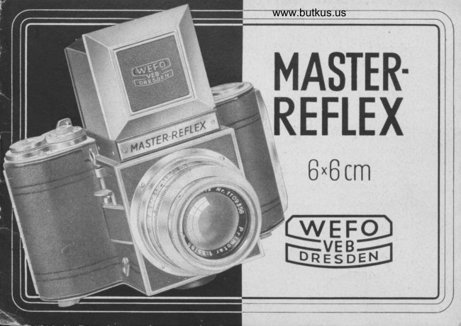 MASTER REFLEX manual cover
