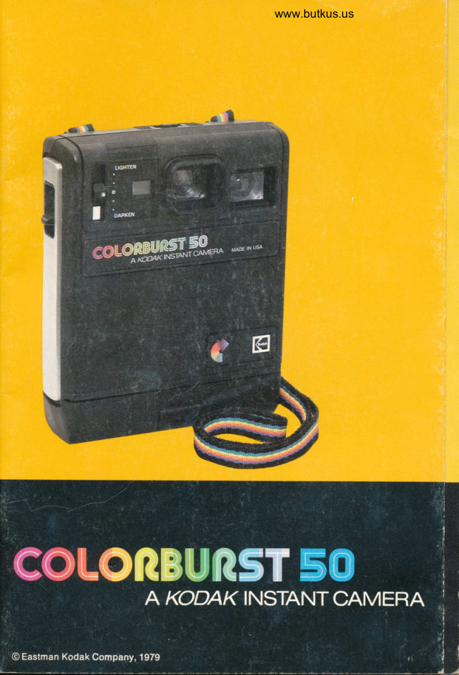 Kodak Colorburst 50 Instant Camera manual cover