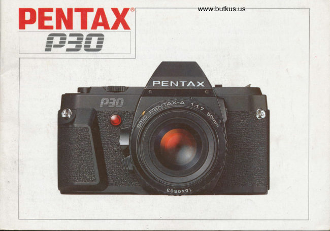 Pentax P30 manual cover