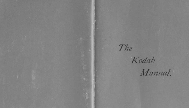 Kodak - 1888 manual cover