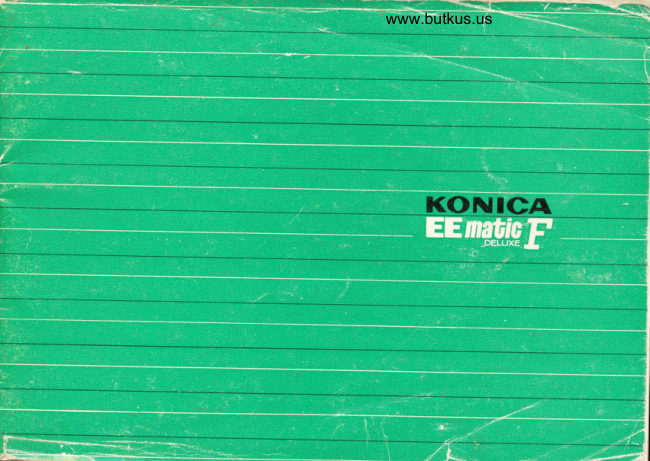 Konica Ee Matic F manual cover