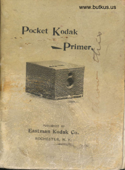 Pocket Kodak Primer manual cover