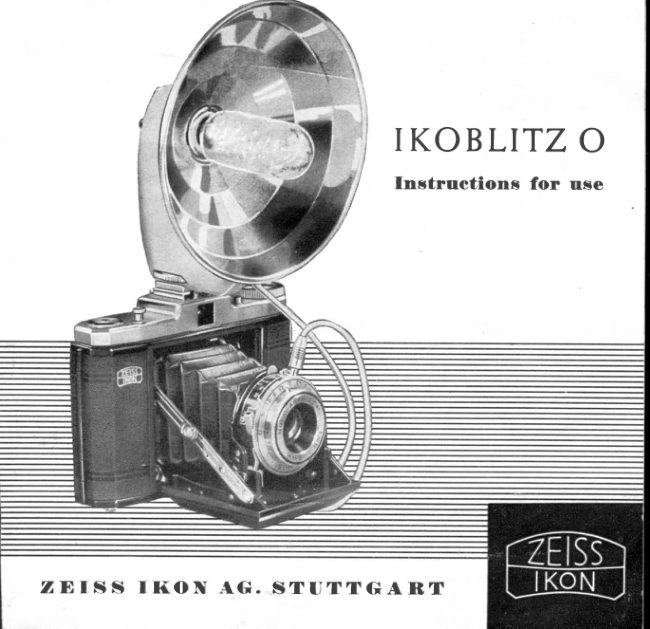 Zeiss Ikon IKOBLITZ O manual cover