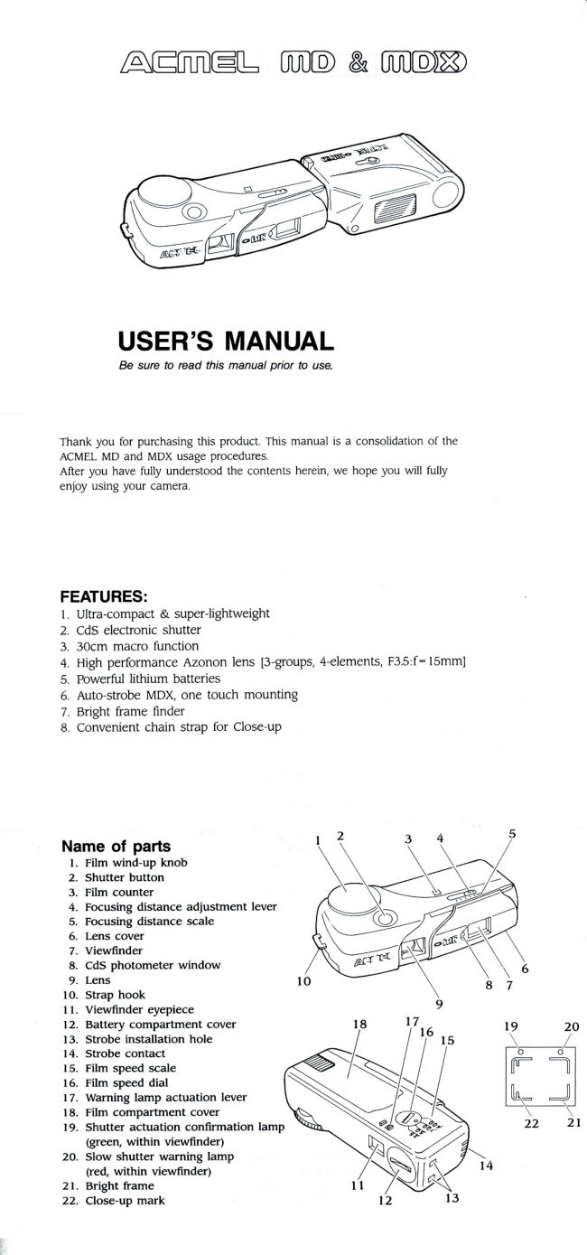 ACMEL MD manual cover