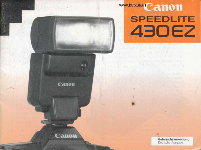 Canon Speedlite 430EZ manual cover