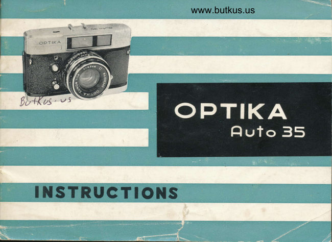 OPTIKA auto 35 manual cover