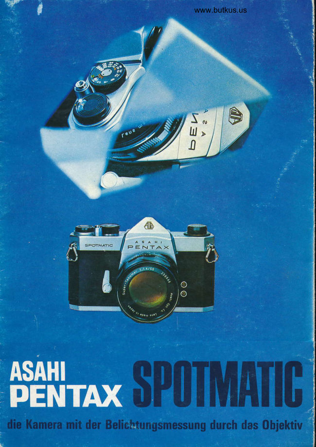 Pentax Spotmatic (kurz) manual cover