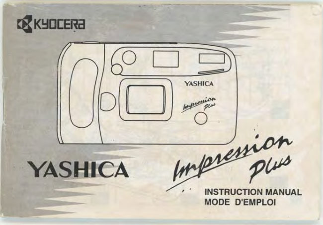 Yashica Impression Plus manual cover