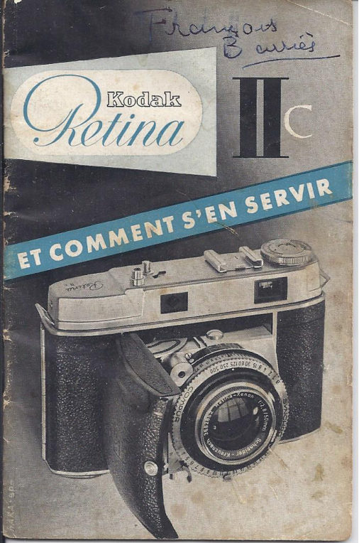 Kodak Retina IIc manual cover