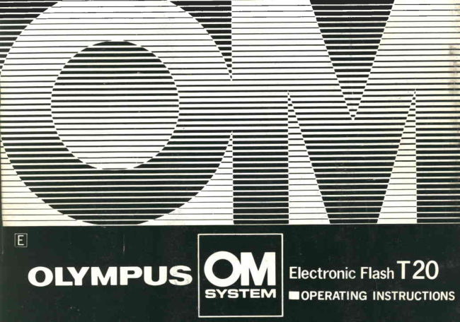 Olympus T20 manual cover
